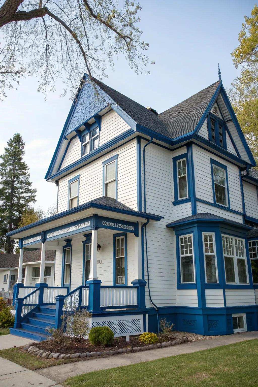 Strong contrasts can accentuate your home's architectural details.