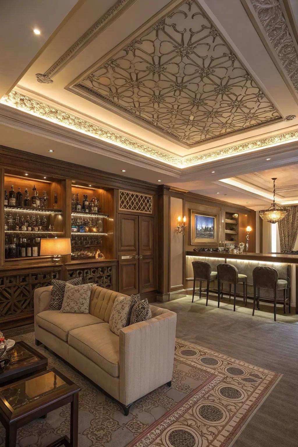 Subtle details that improve the sophistication of a living room.