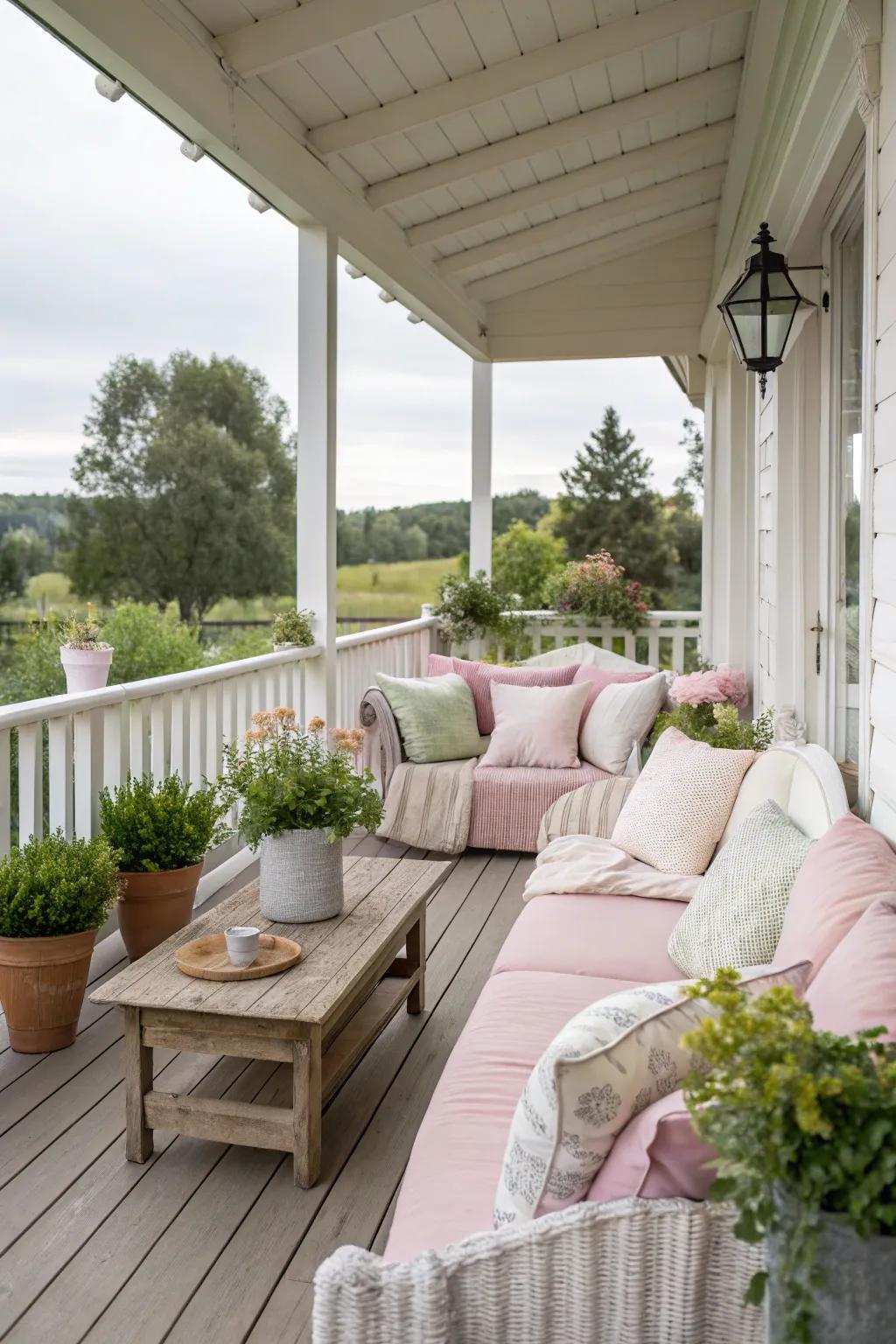 Subtle pads deliver coziness and seasonal style.