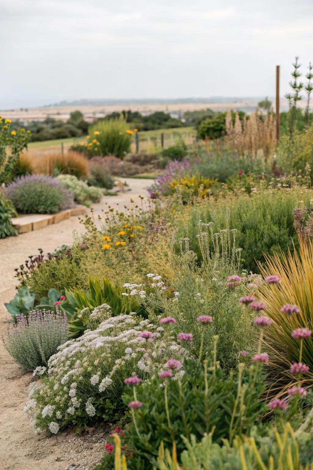 Sustainable plant choices enhance beauty with minimal maintenance.