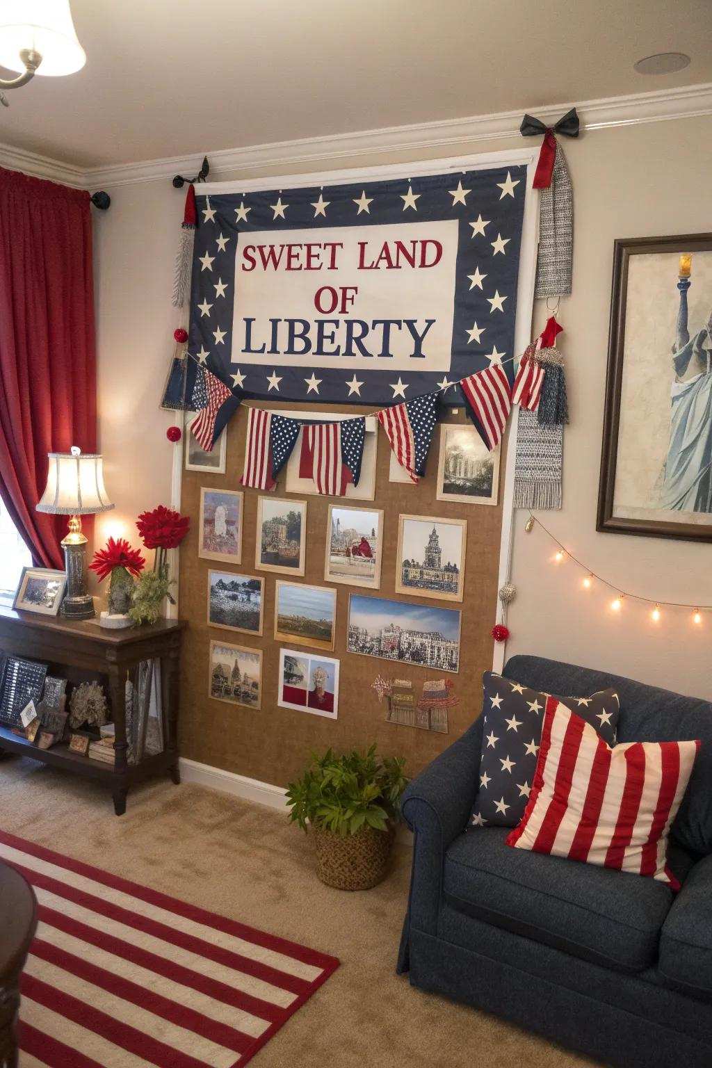 Sweet Land of Freedom theme for an elegant touch.