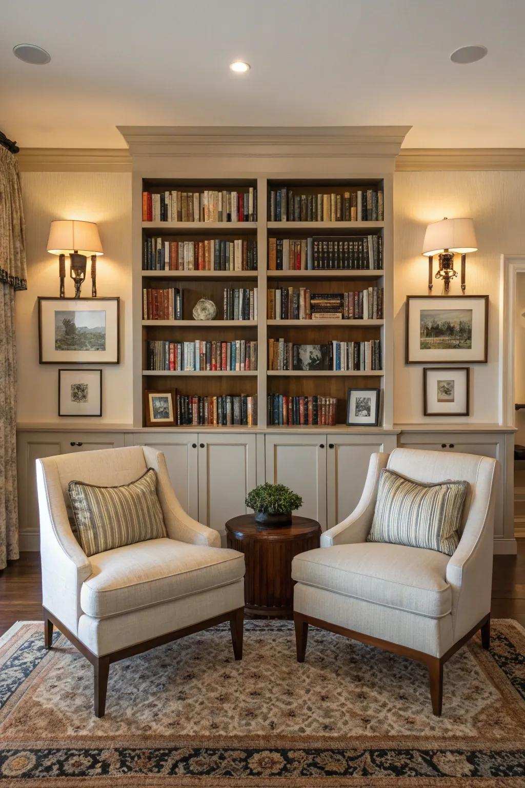 Symmetrical arrangements promote balanced design.