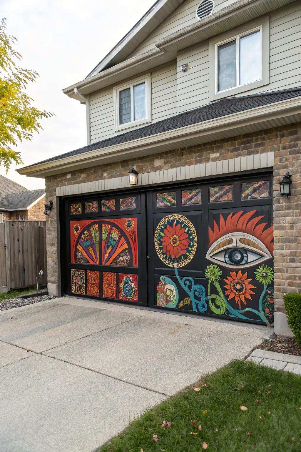 Tailored art turns your garage door into a unique canvas.