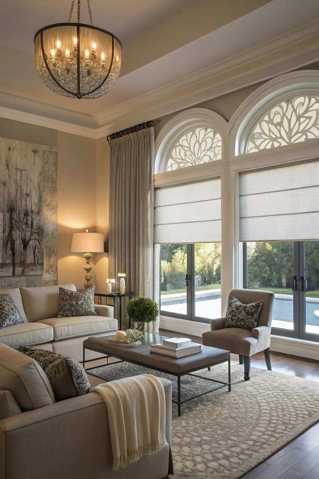 The reverse roll creates a flowing, elegant effect.