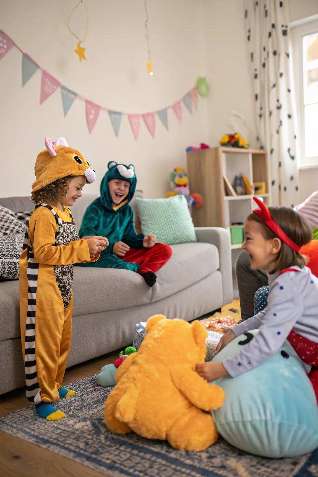 Theme days add fun to indoor play.