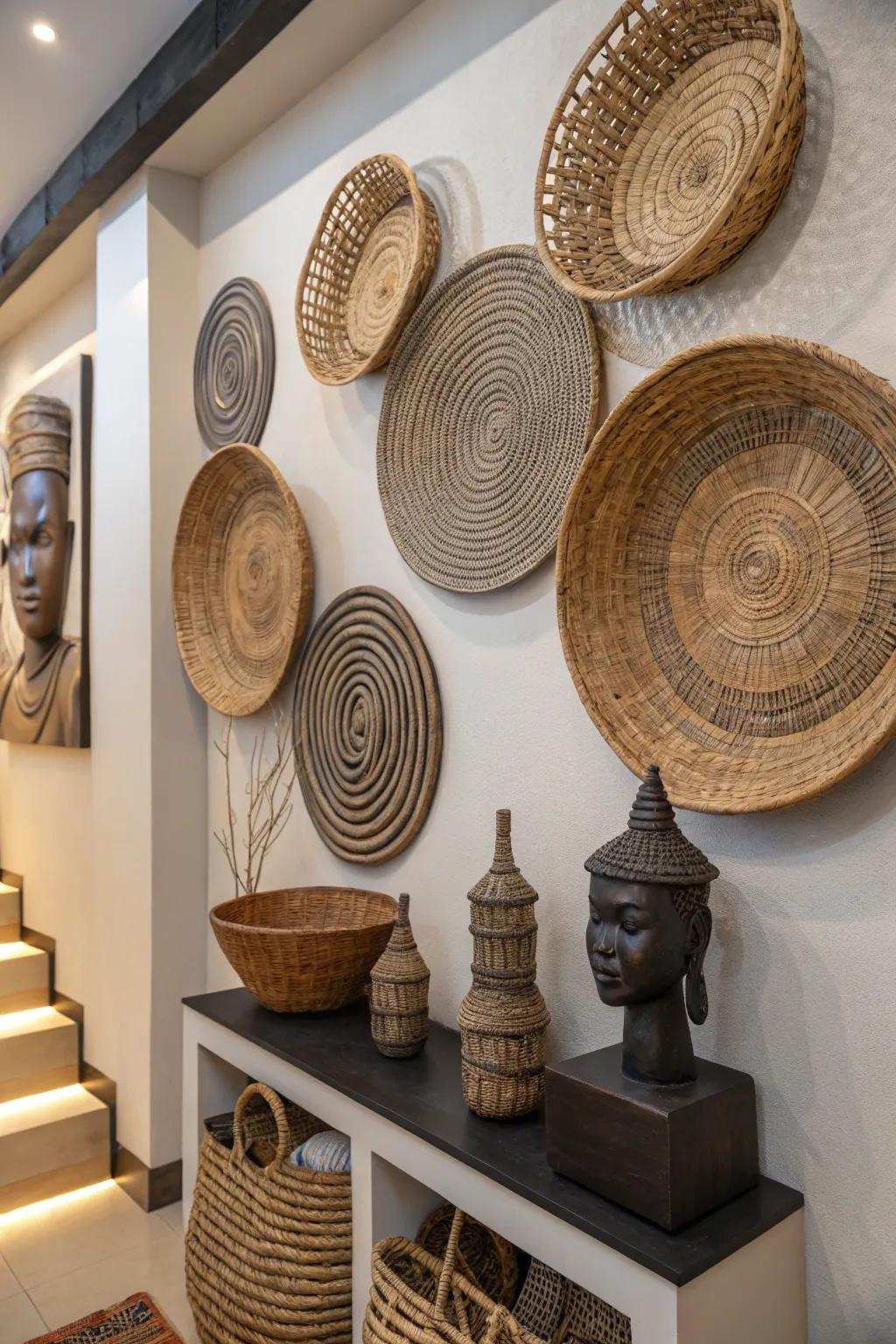 Three-dimensional décor introduces depth