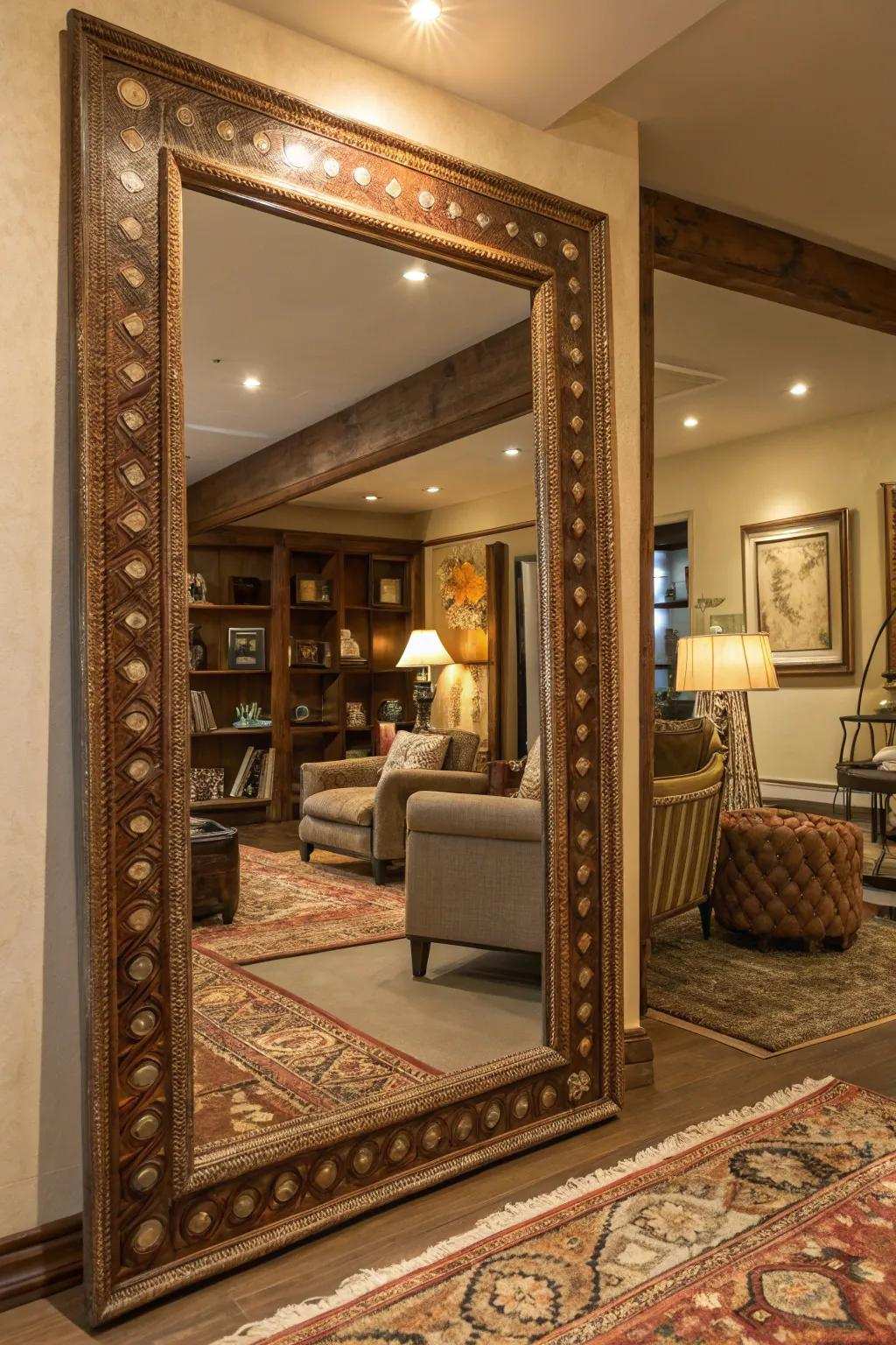 Tiered textures contribute proportion and dimension.