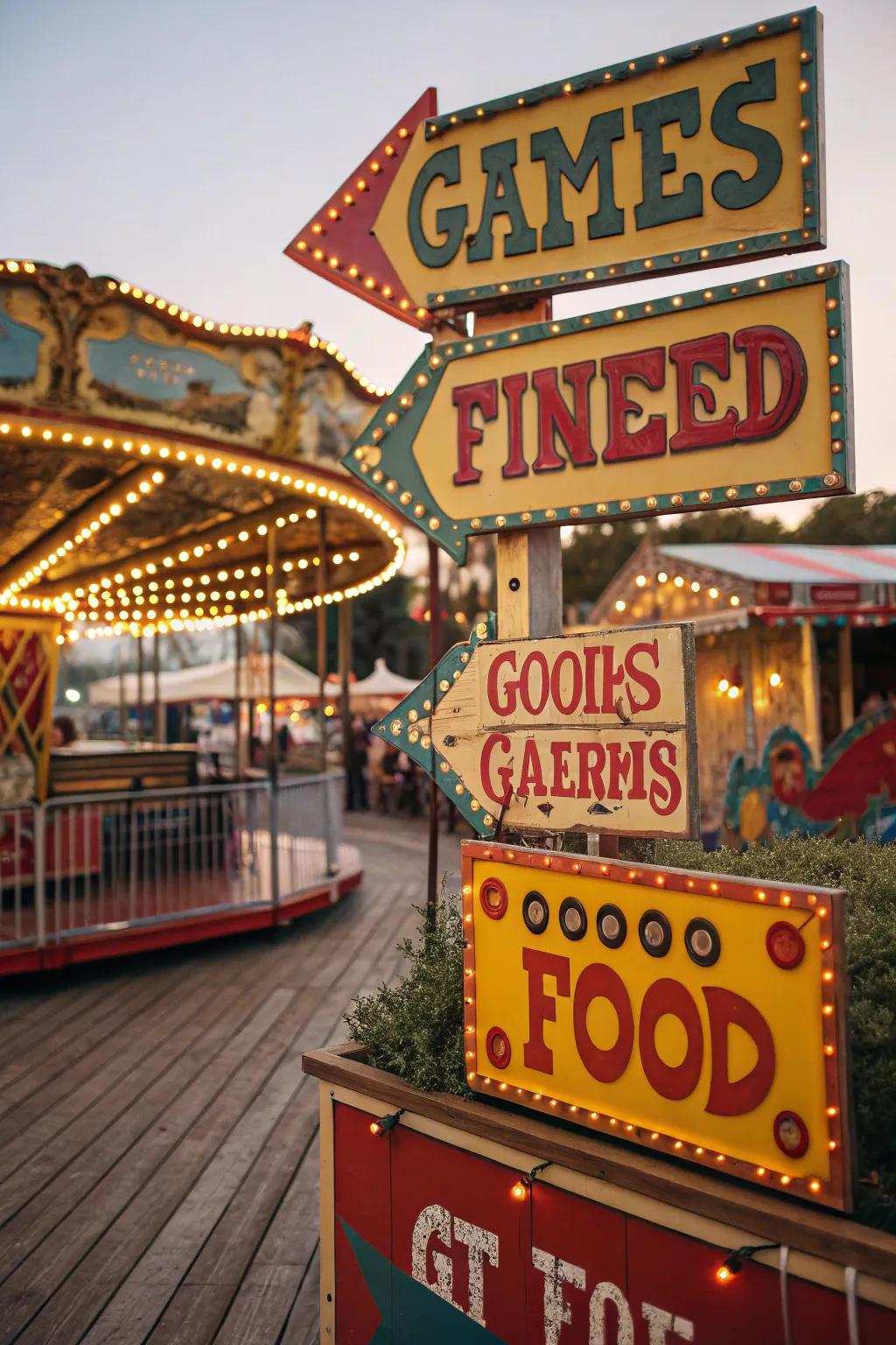 Timeless signage instills charm and direction.