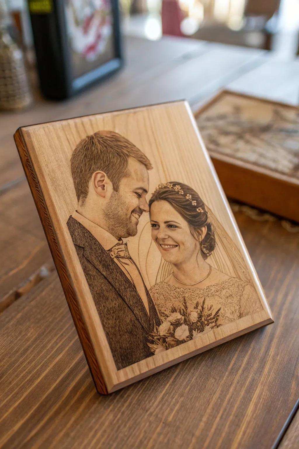 Transform memories into art using exquisite wood engraving.