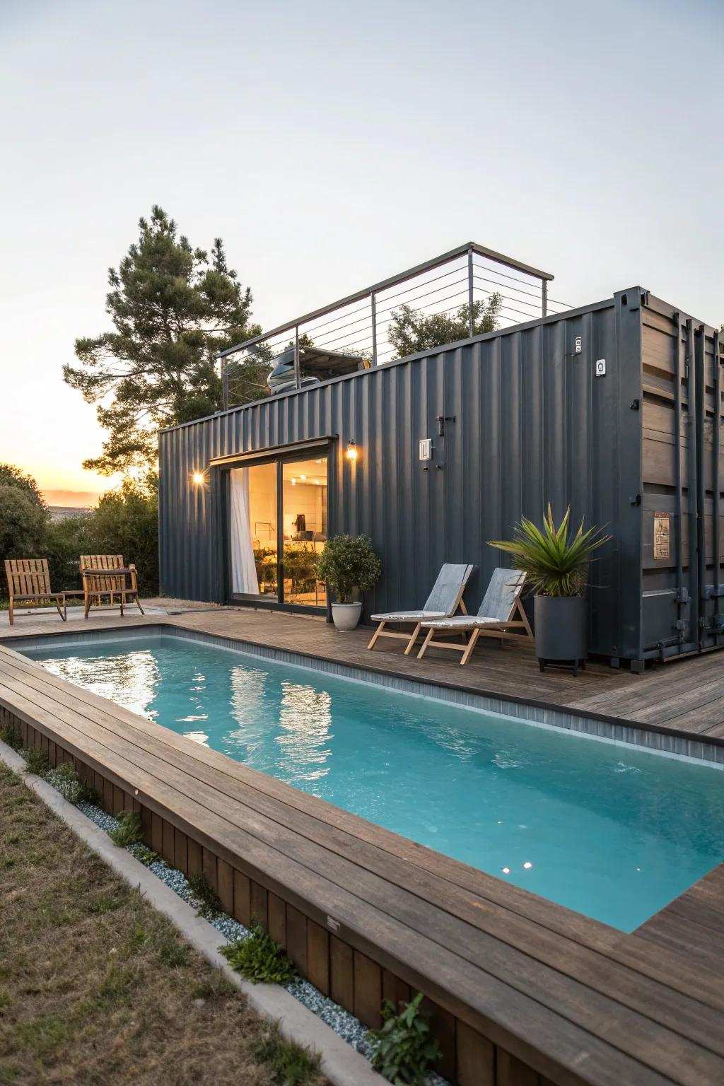 Transform old transit boxes into magnificent pool decks that enthrall and motivate.
