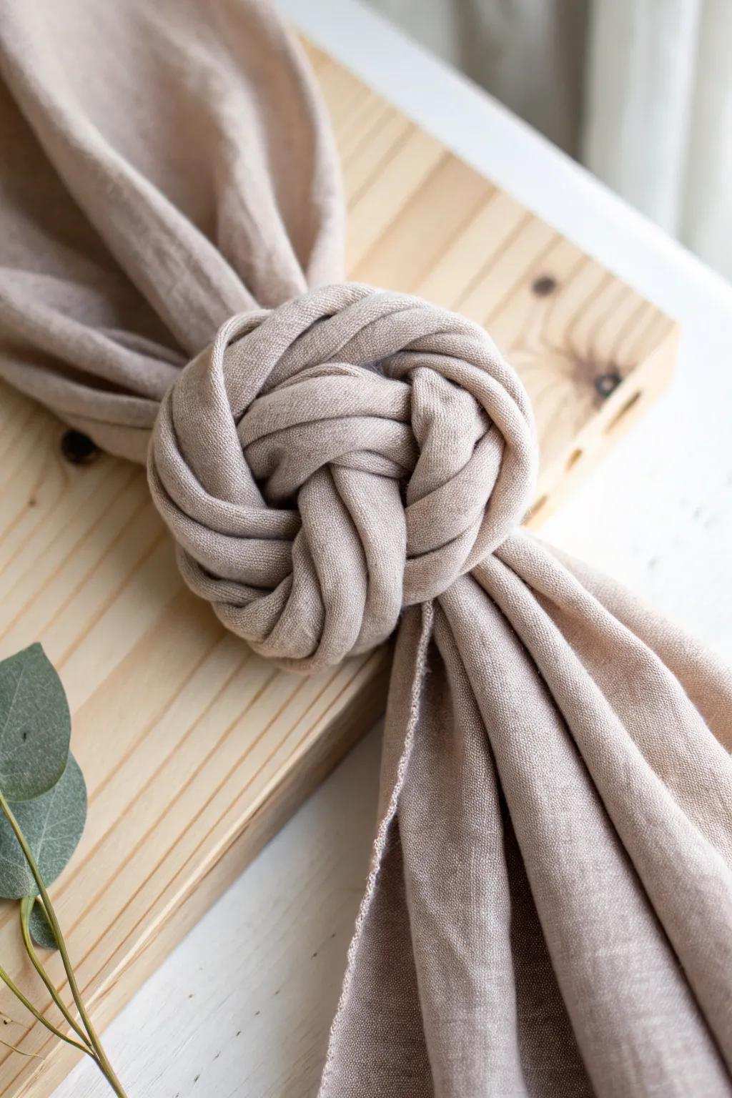 Transform simplicity into grace with a voluminous airy tie.