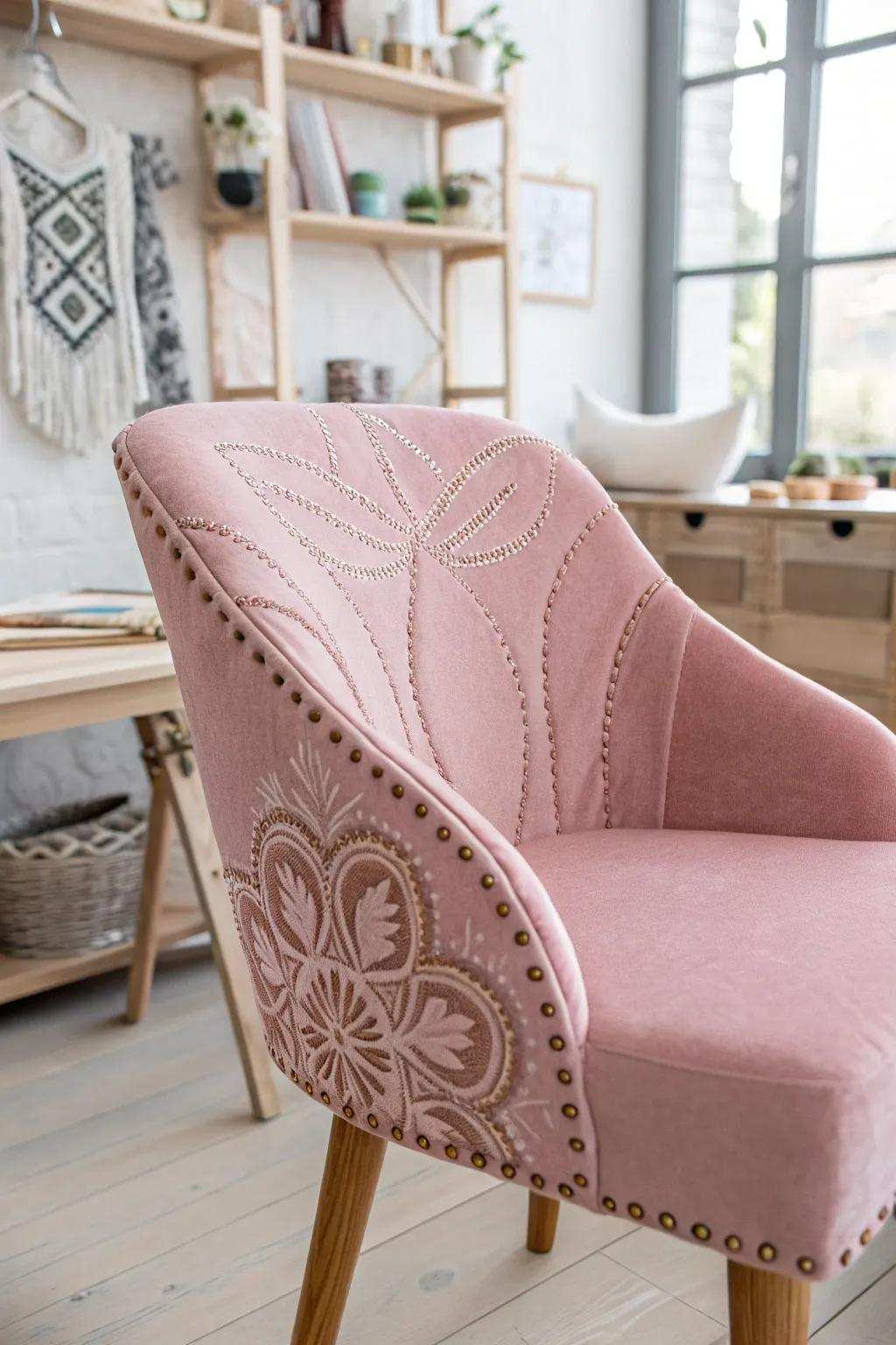 Transform your area with a hint of rose-tinted elegance and bohemian appeal.