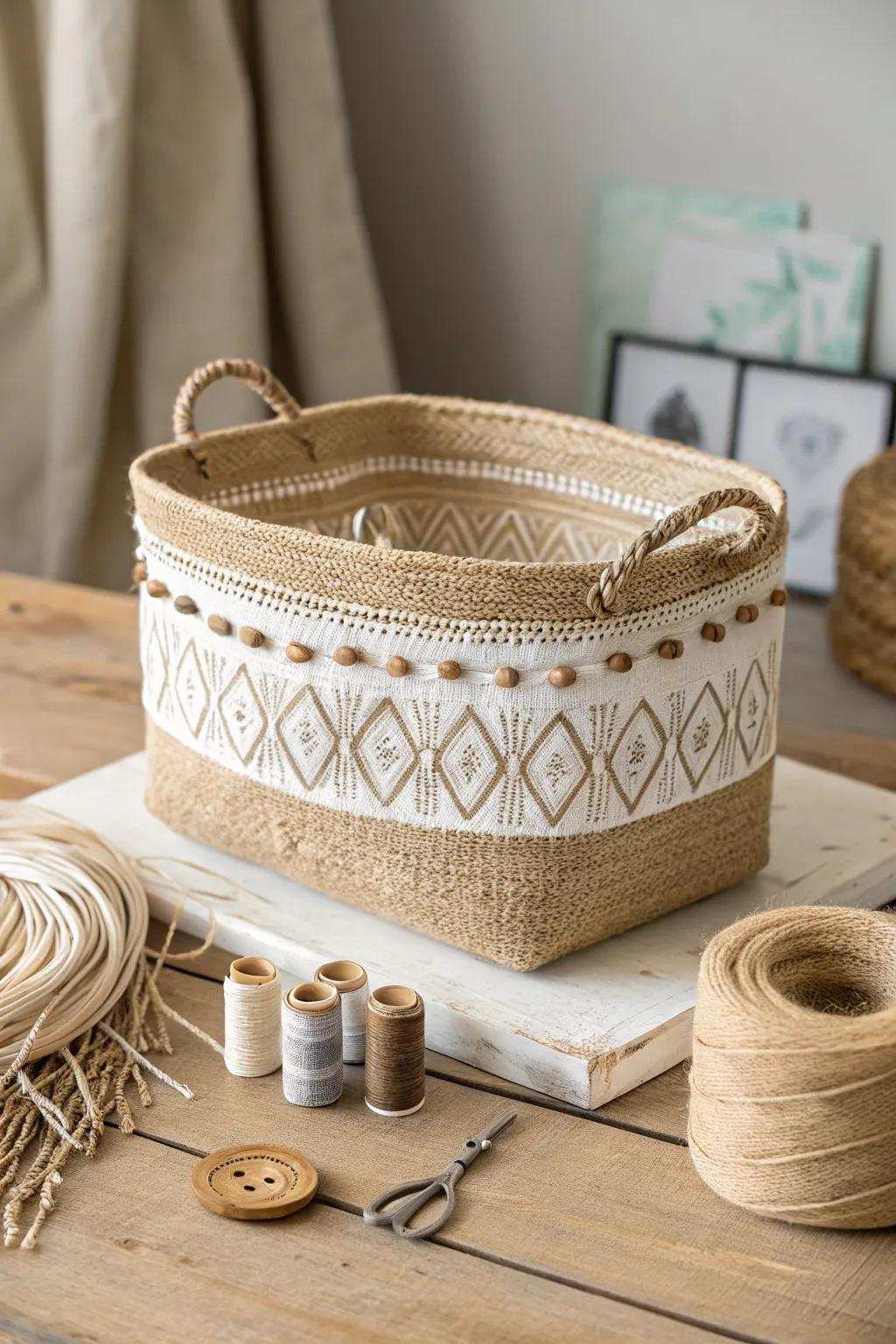 Transform your area with countryside elegance: Grain bag storage containers for a combination of design and practicality.