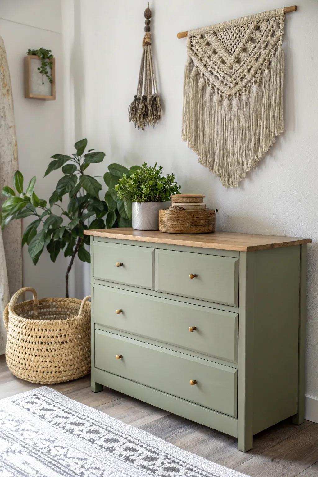 Transform your space with bohemian sophistication, using natural hues and minimalist design.