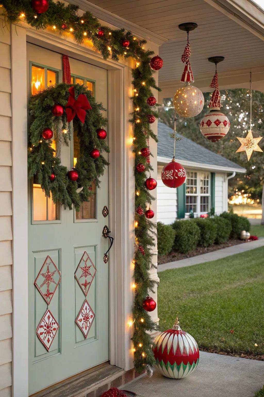 Travel back in time with charming retro holiday décor.