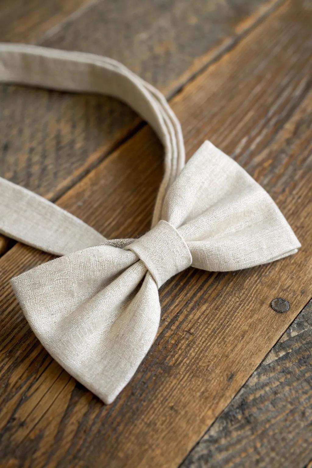 Uncomplicated grace: Uncover the allure of the knotless bow with a hint of sleek beauty.