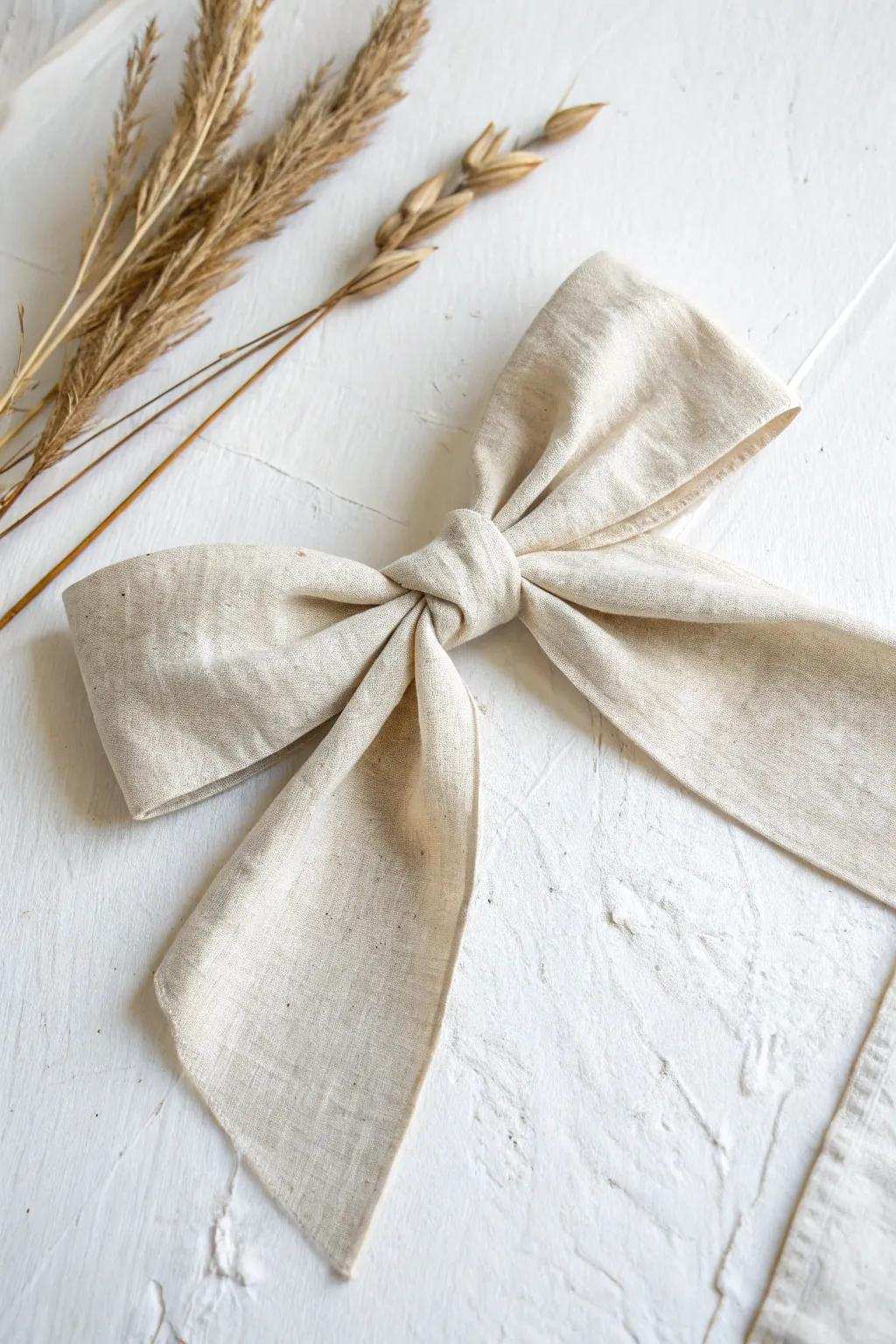Understated elegance in a simple bow – the ideal accent for any occasion.