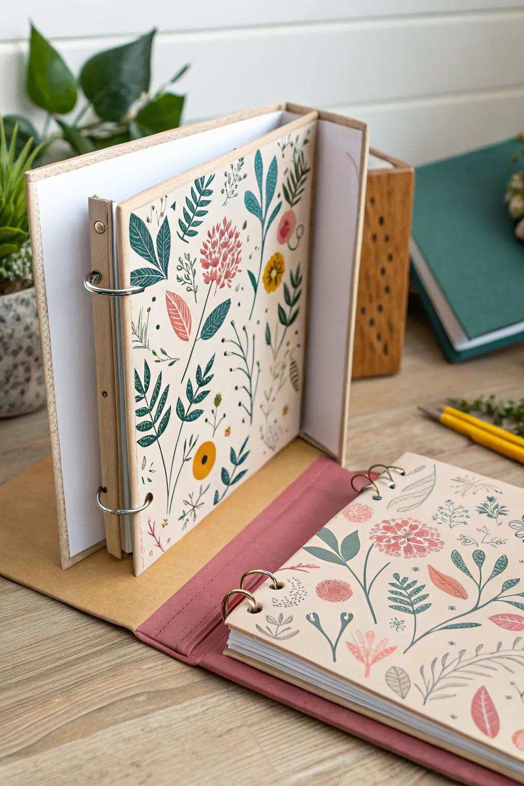 Unfold a little magic with every turn. Discover the joy of lift-up surprises in your minimalist binder design.