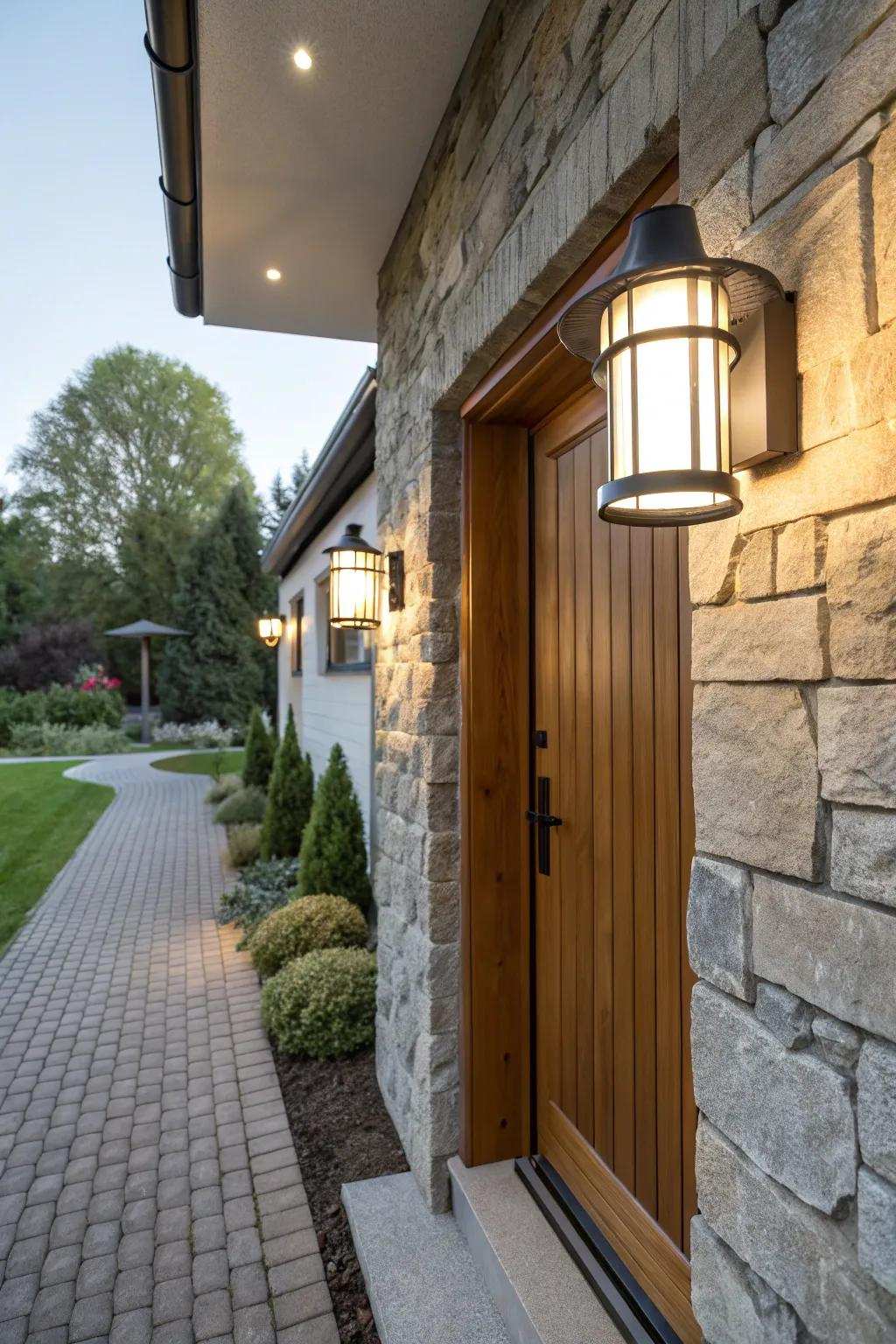 Unite safety and style with elegant security lights.