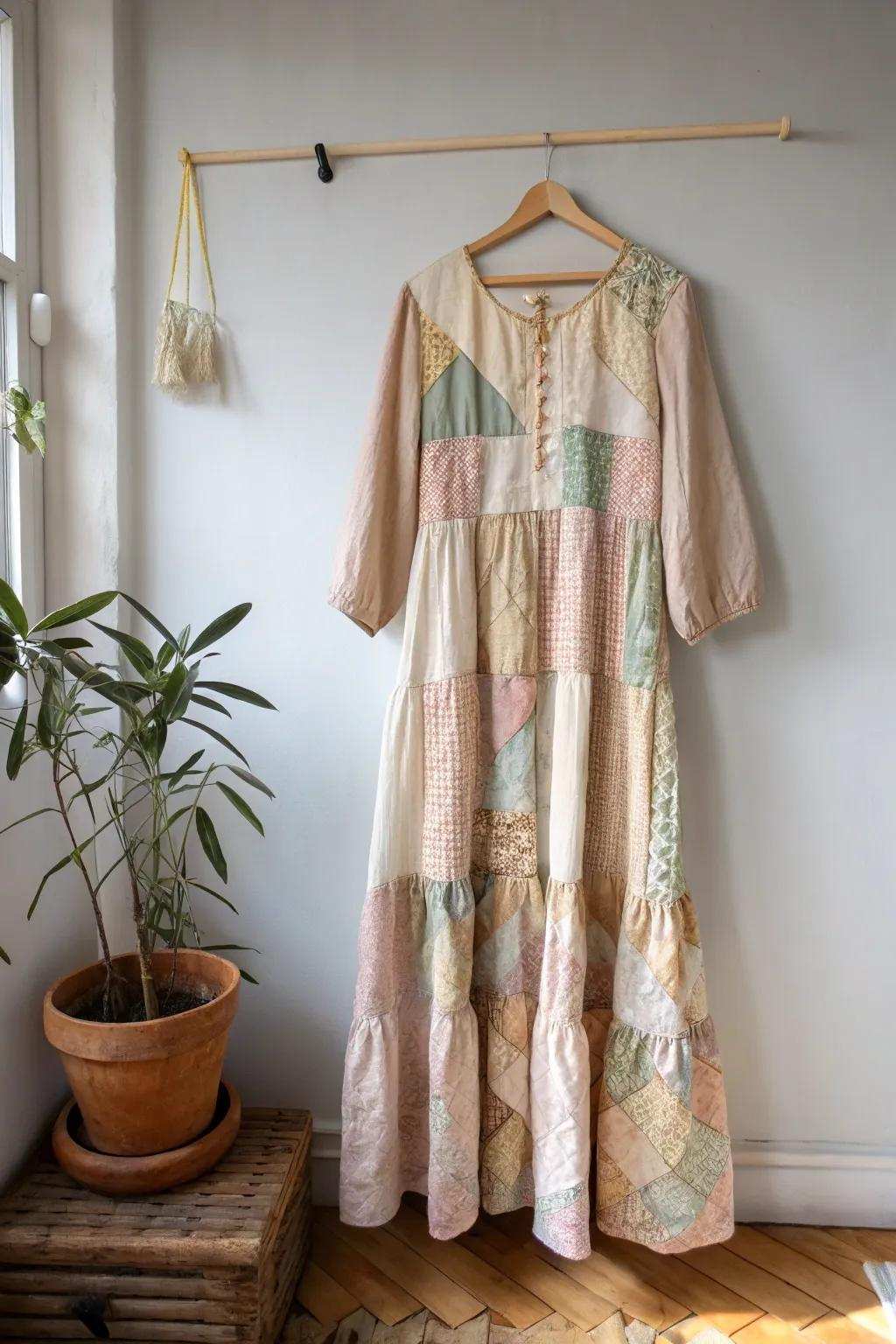 Unleash creativity and comfort with this DIY Assembled Maxi Dress - a cozy hug in dress form!