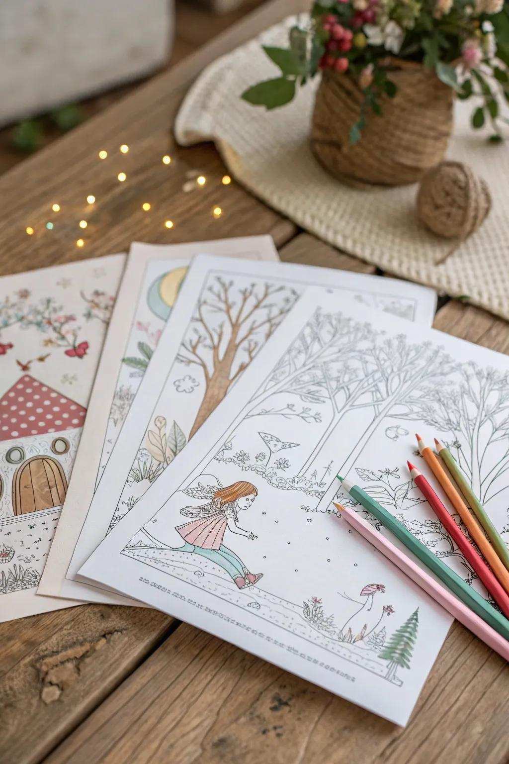 Unleash ingenuity through bewitching fable chronicle coloring sheets, suited for enchanting instances.