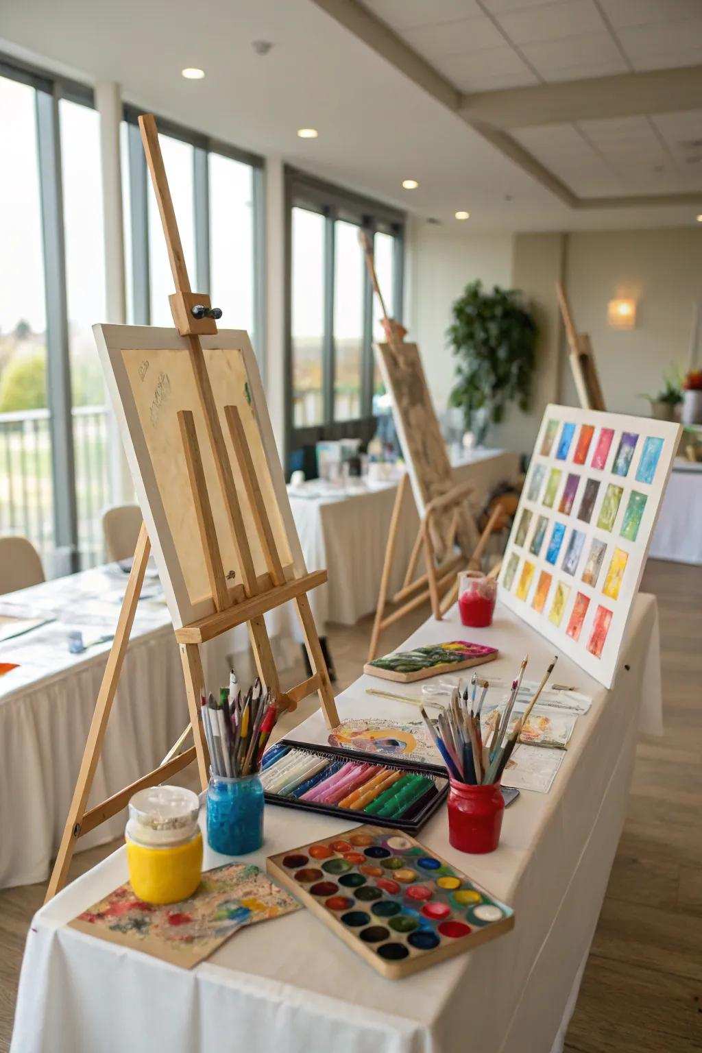 Unleash your creativity with an Creative Expression sleepover theme.