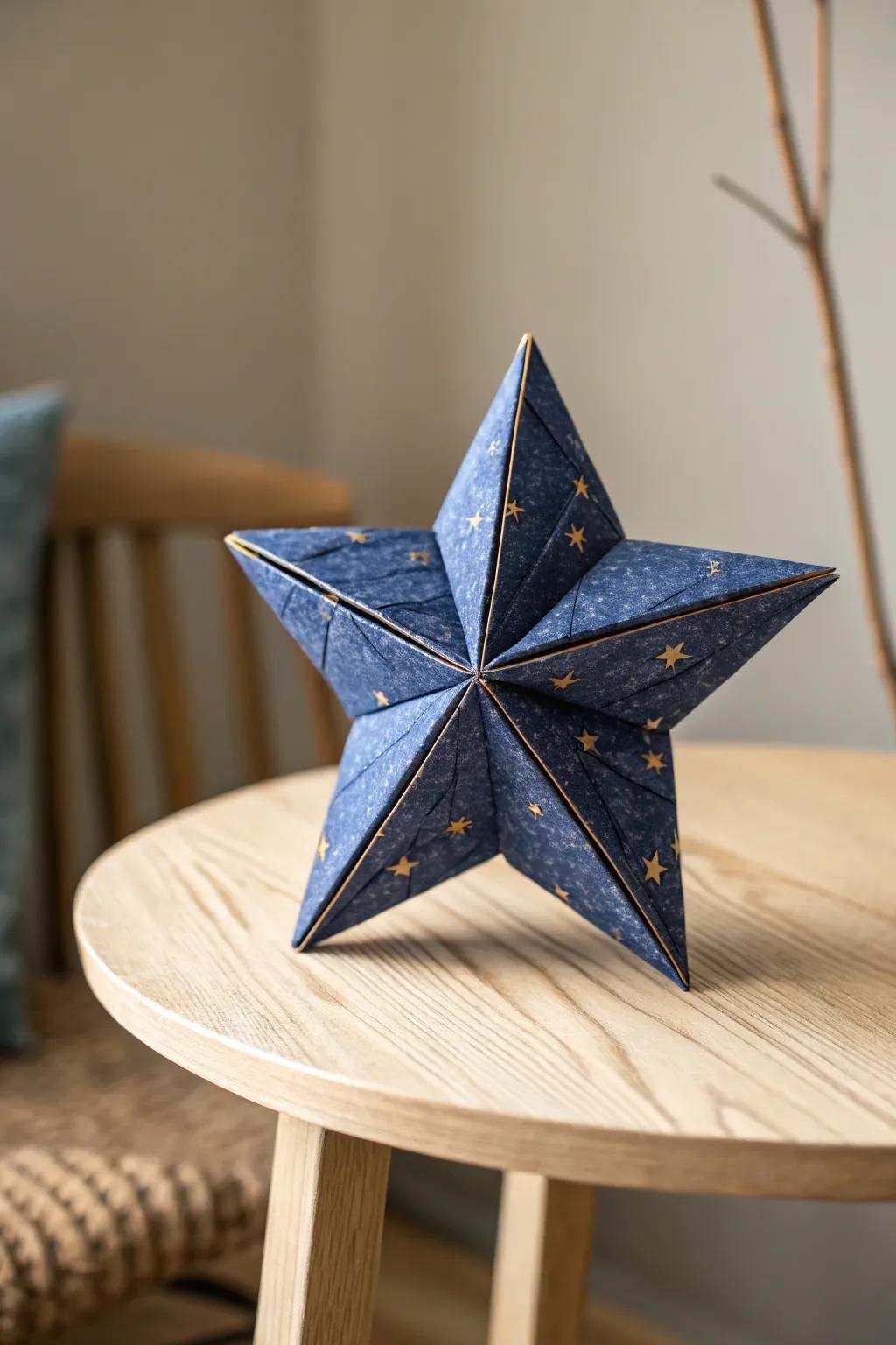 Unleash your inner warrior with this beautifully crafted origami ninja star, perfect for adding a touch of elegance to any themed gathering.