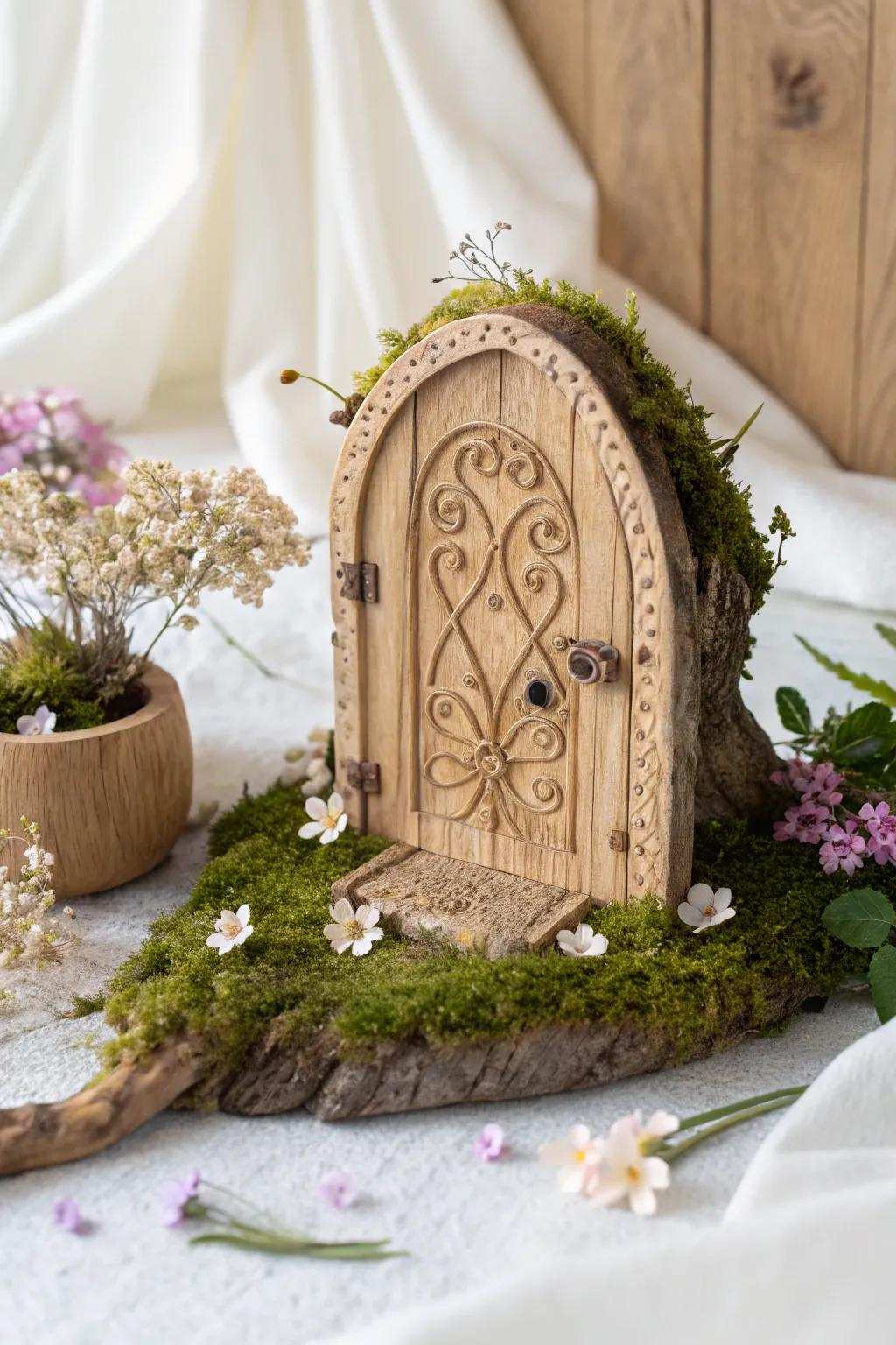 Unlock the magic of imagination through these charming miniature fairy entrances. Suited for infusing a whimsical hint into your celebration.