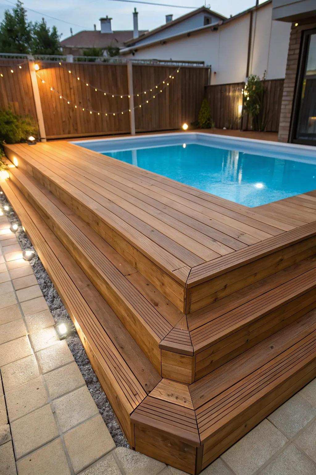 Upgrade your area with a versatile modular deck—where design meets practicality on a budget.