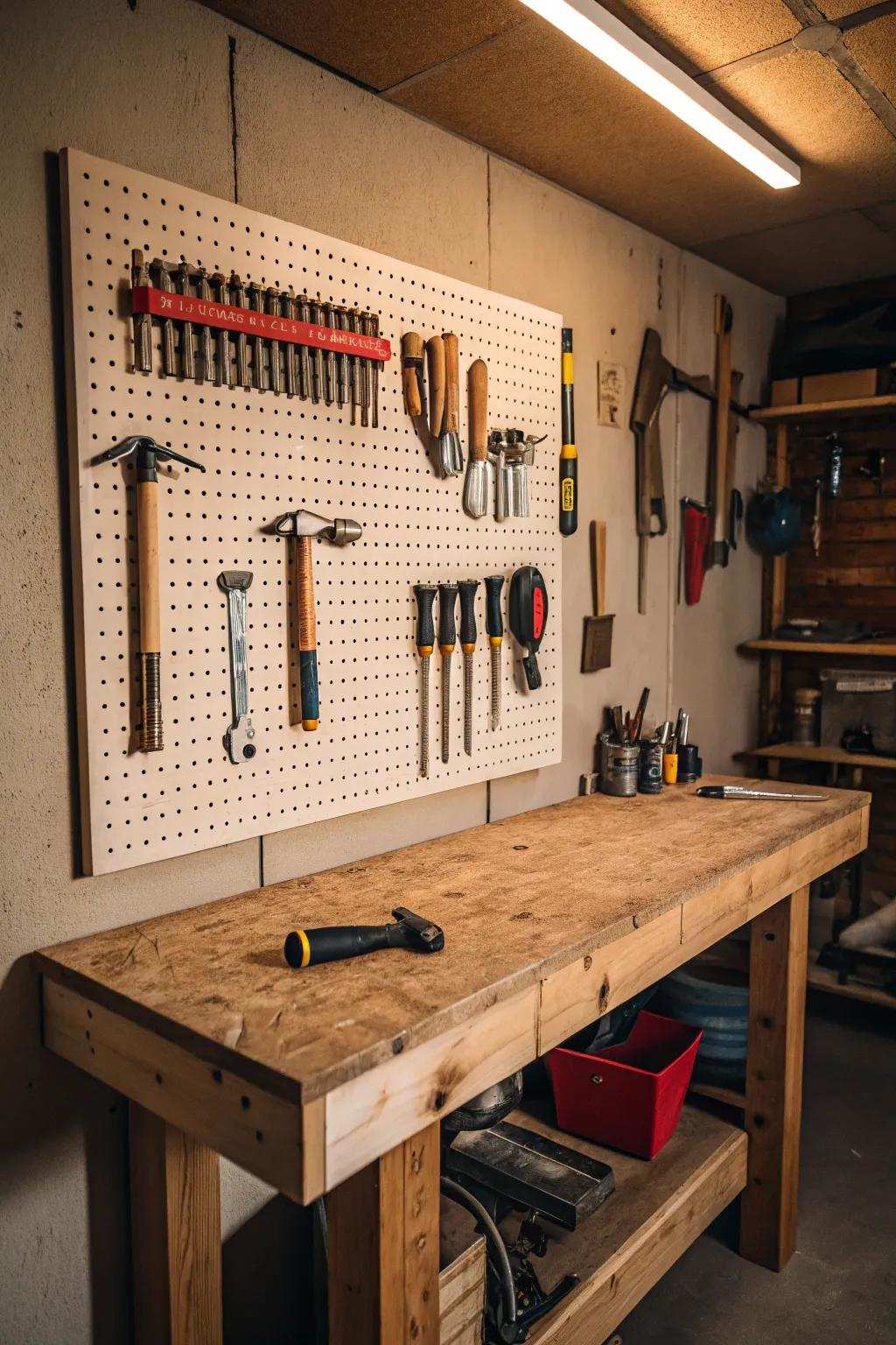 Upgrade your garage with a timeless tool arrangement, merging effectiveness with expertise.