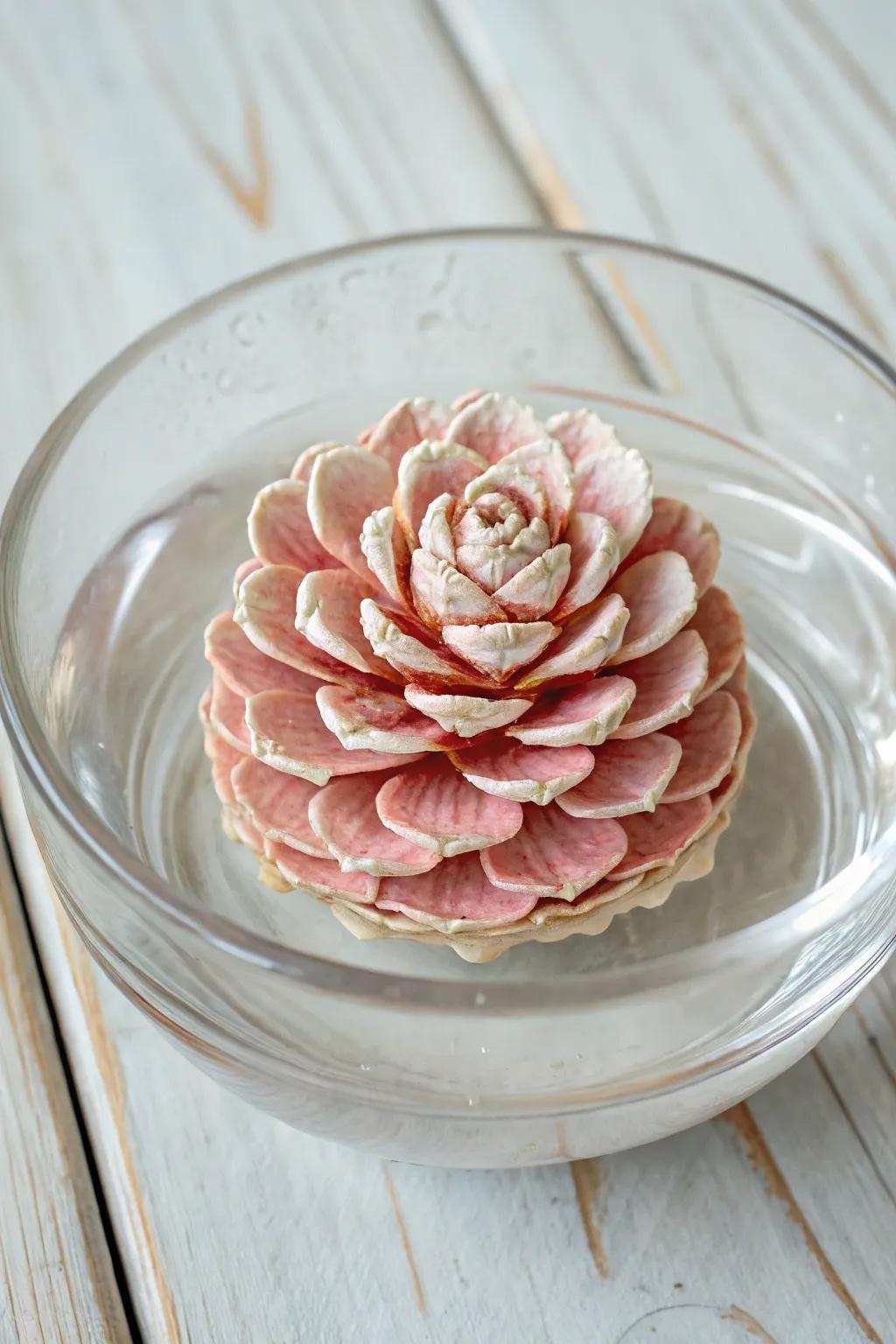 Uplift your aesthetic with the serene grace of soaring pinecone blooms.