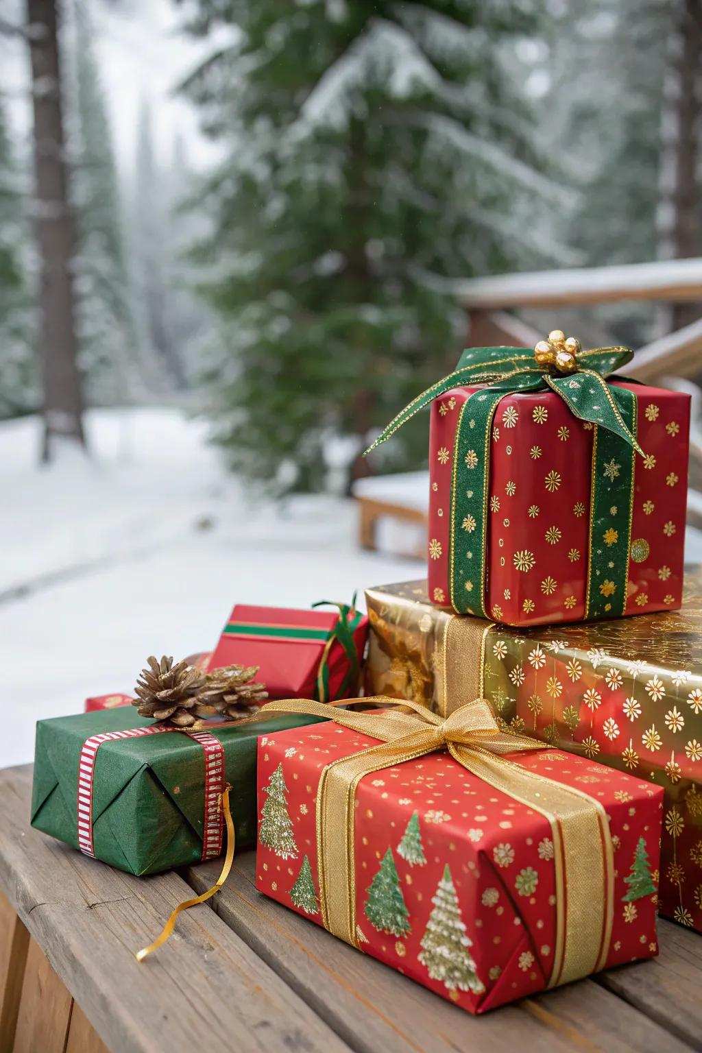 Vibrantly encased offerings that encapsulate the holiday sentiment.