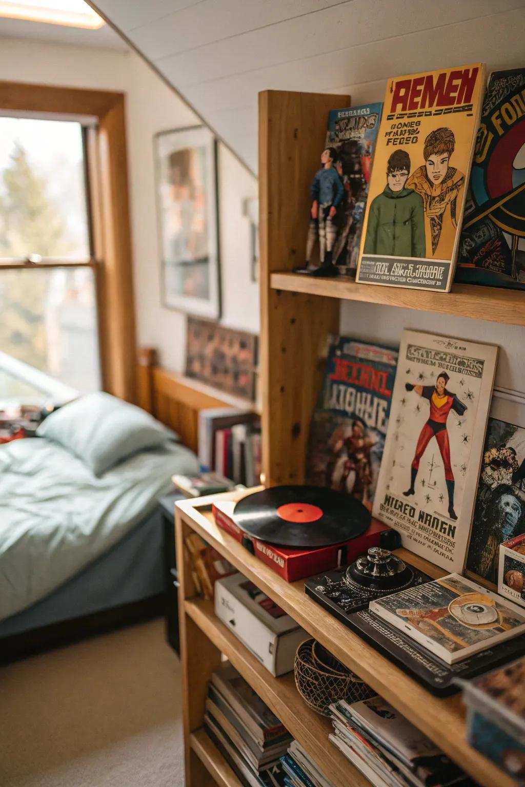 Vintage collectibles narrate a nostalgic story.