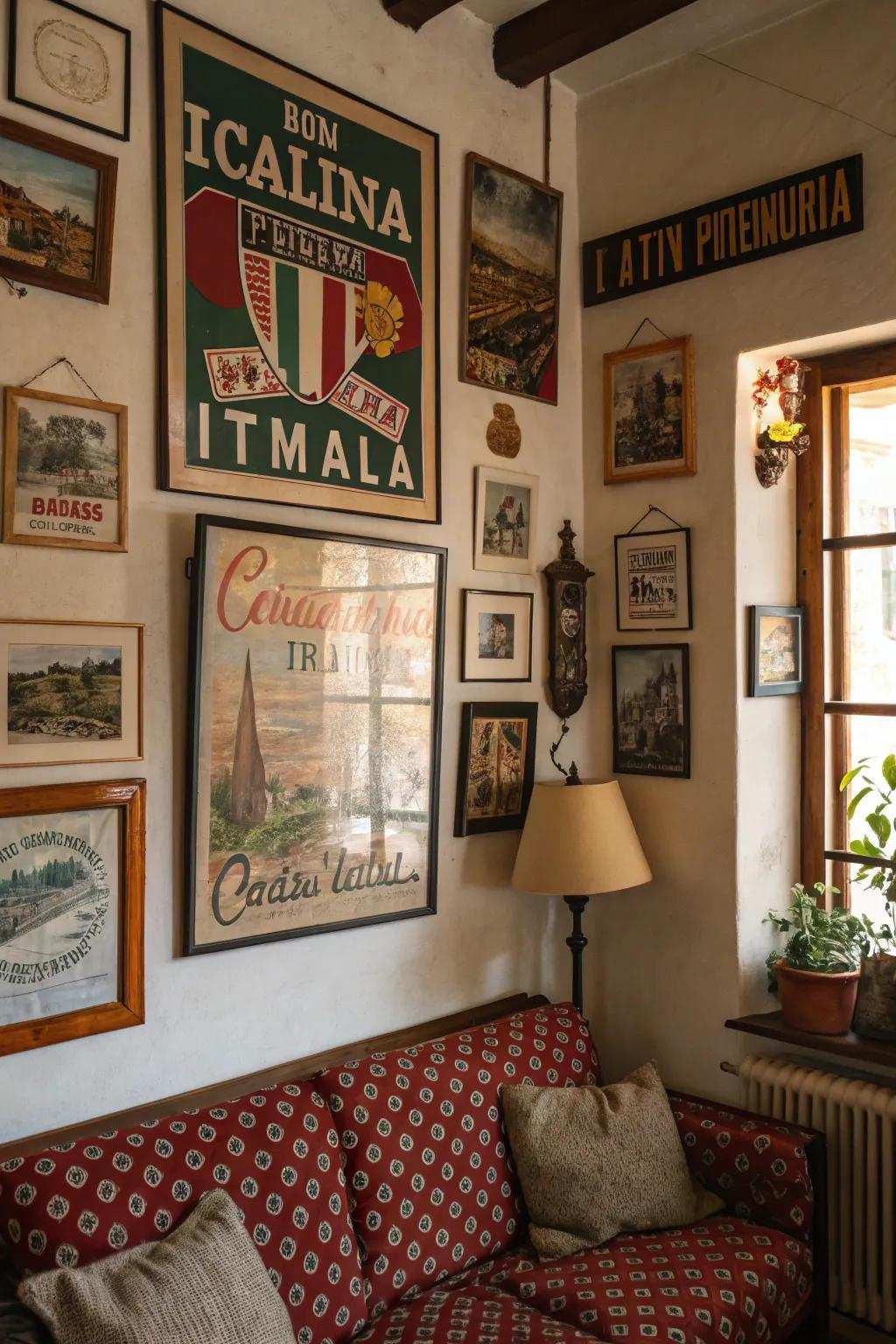 Vintage Italian signs add personality and appeal to your decor.