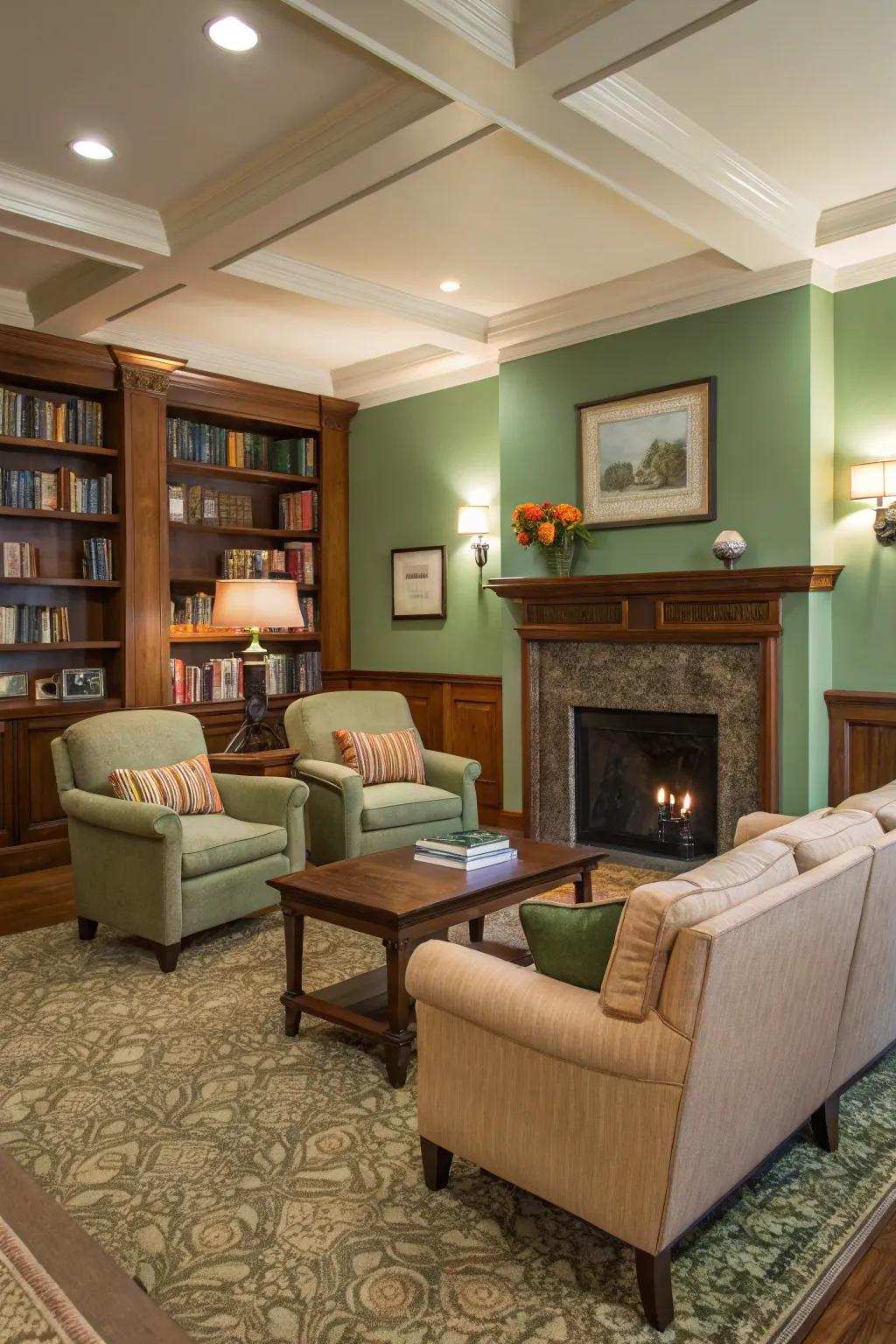 Warm hues encourage relaxation and comfort