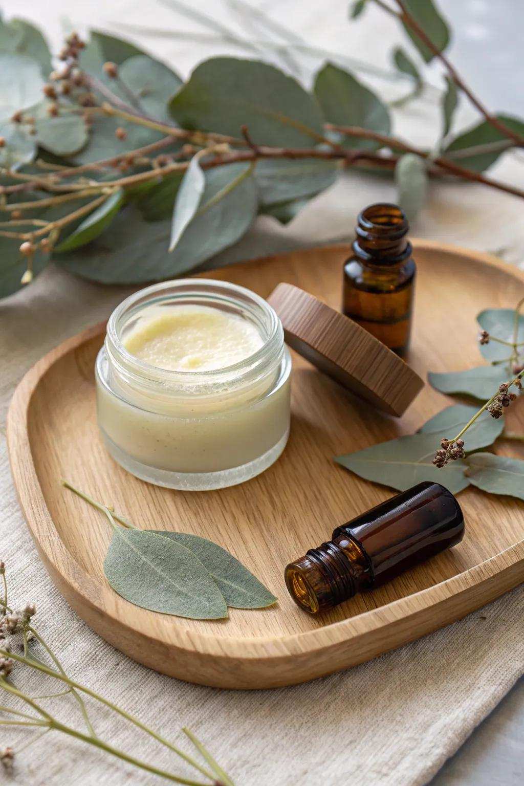 Welcome genuine elegance with this soothing Tea Sapling & Eucalyptus protectant.