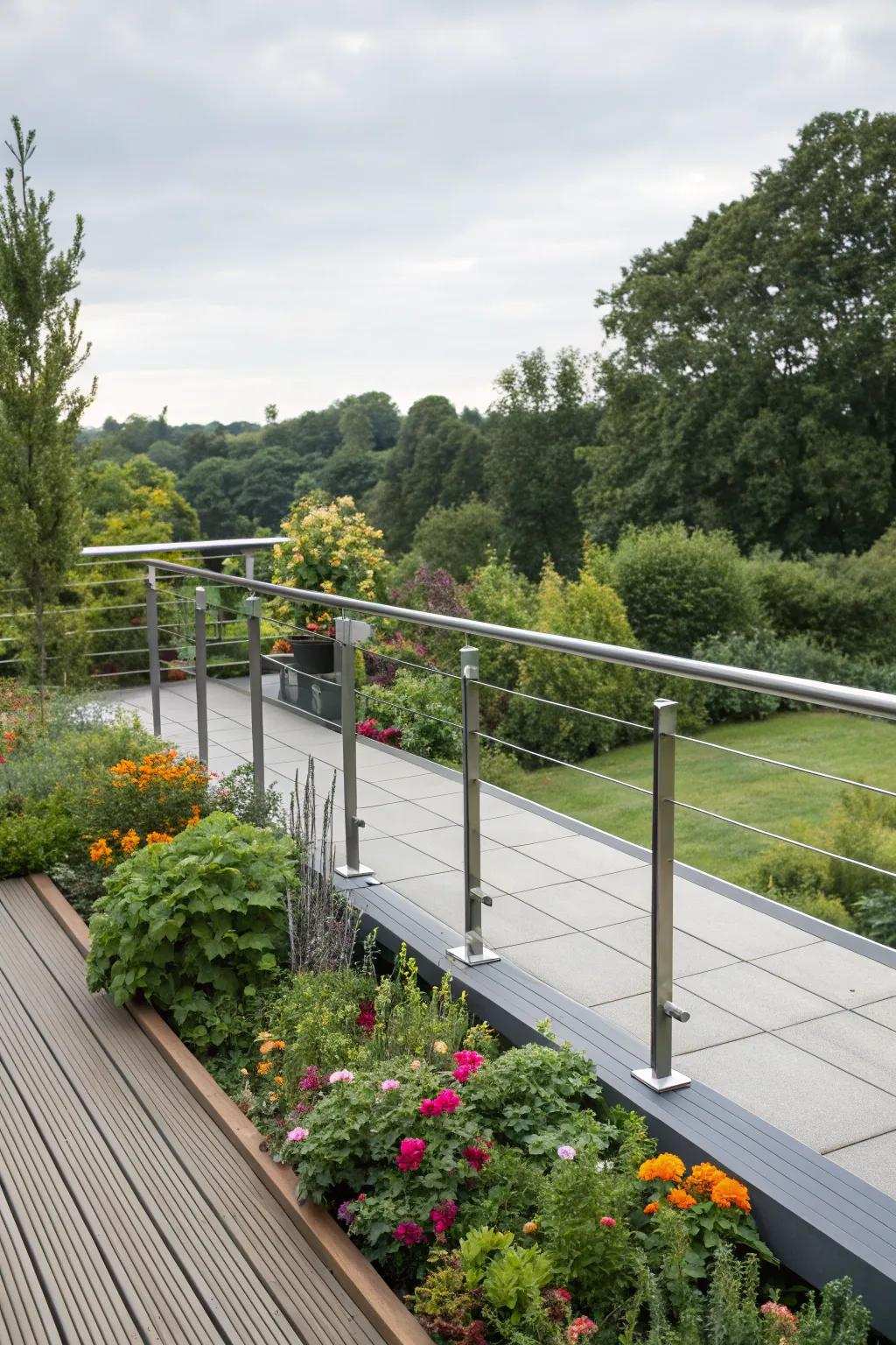 Well-being converges with panache in contemporary deck balustrades.