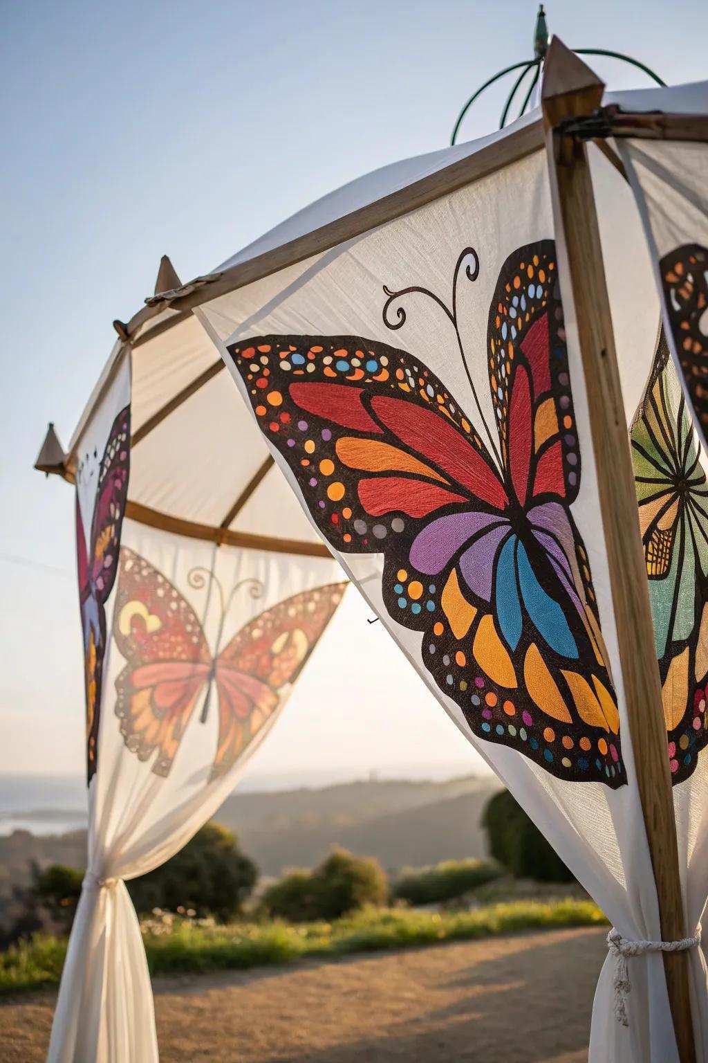 Wing canopy offers dynamic shade and airflow solutions.
