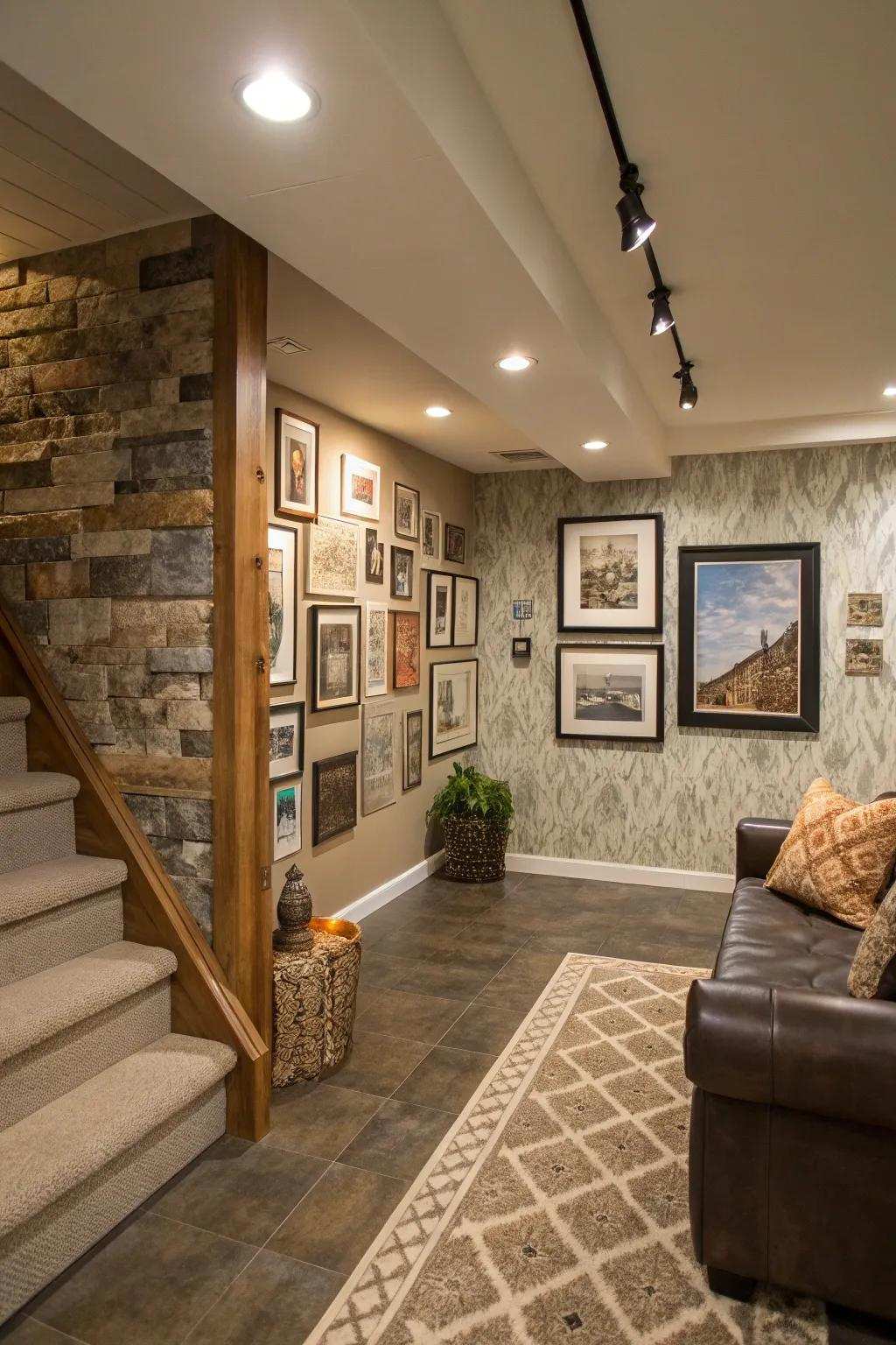 With a striking statement wall, make a point of emphasis.
