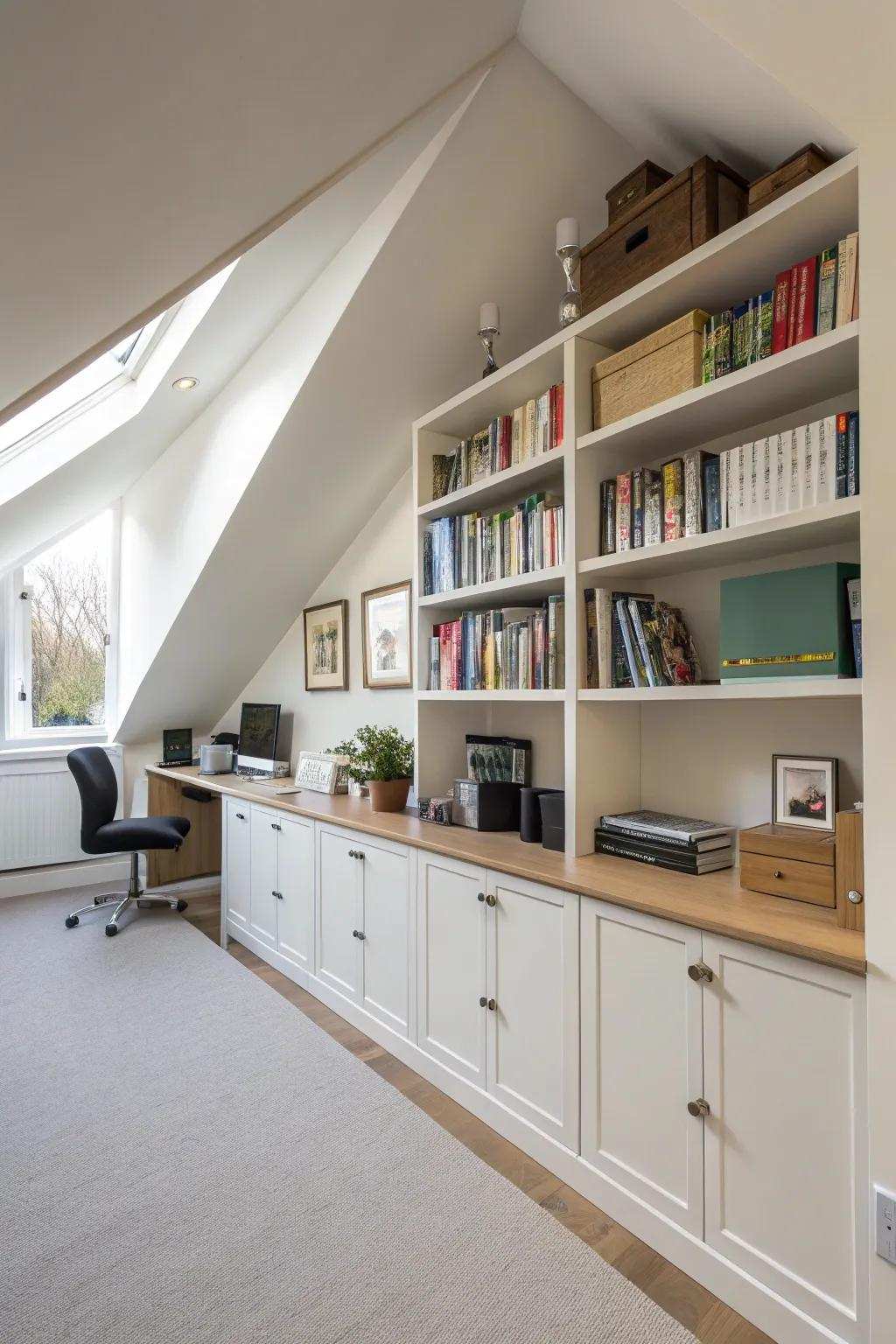 With custom shelving, you can make the most of every square inch