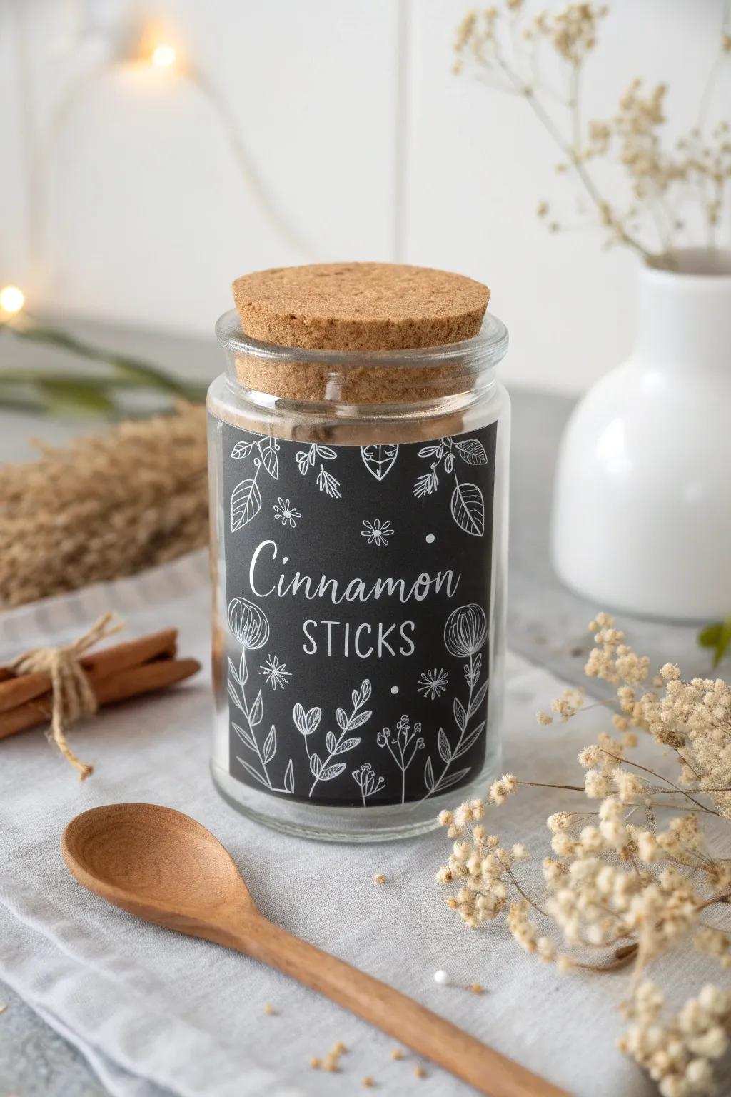 With these charming paint pen stickers, you can give your pantry a sophisticated touch that's both useful and appealing.