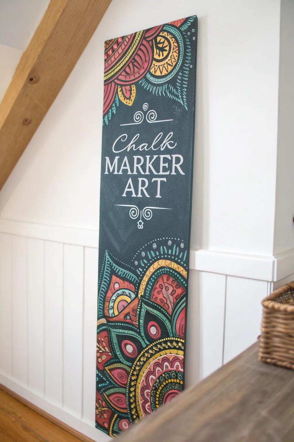 With this uplifting paint pen art that combines simplicity and boldness, you can enhance your space.