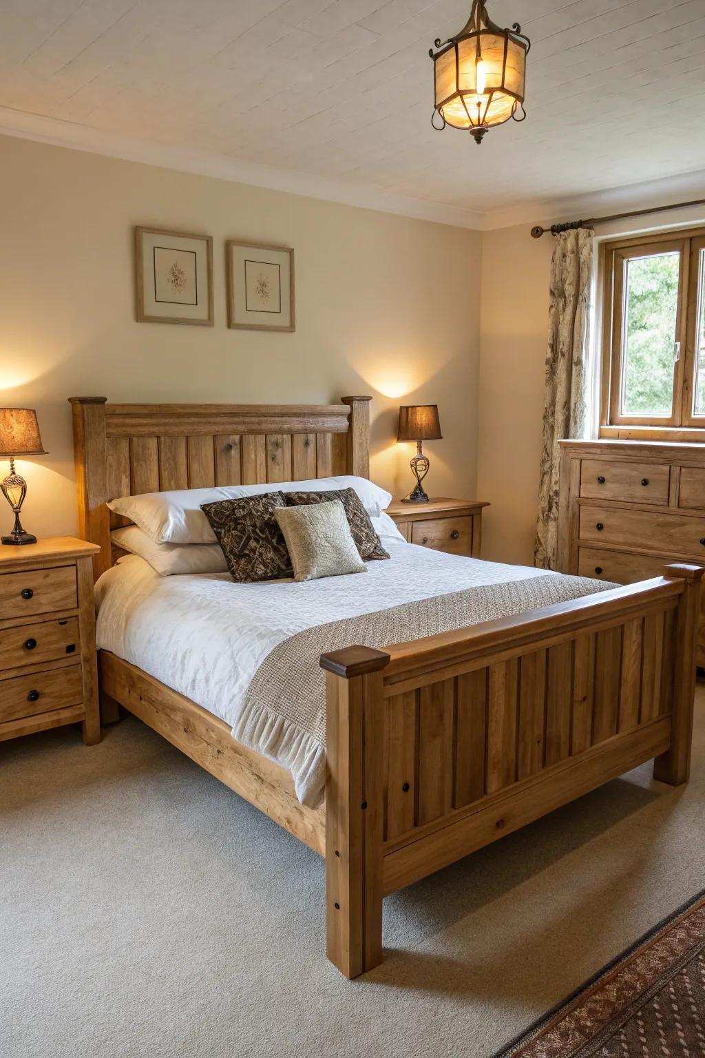 Wood features impart an organic warmth to your personal space.